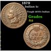 Image 1 : 1879 Indian Cent 1c Grades f, fine