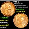 Image 1 : 1928-p Lincoln Cent 1c Grades Choice+ Unc RD