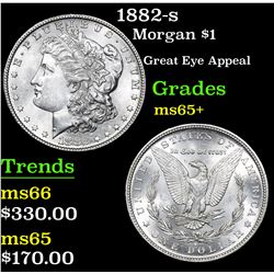 1882-s Morgan Dollar $1 Grades GEM+ Unc