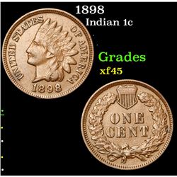 1898 Indian Cent 1c Grades xf+