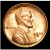 Image 2 : 1935-d Lincoln Cent 1c Grades Choice+ Unc RD