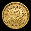 Image 2 : 1863 Robinson & Ballou, Brass Civil War Token 1c Grades Select Unc BN