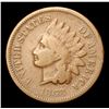 Image 2 : 1868 Indian Cent 1c Grades f+