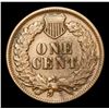 Image 3 : 1873 Closed 3 Indian Cent 1c Grades vf+