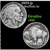 Image 1 : 1915-p Buffalo Nickel 5c Grades vf+