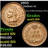 Image 1 : 1905 Indian Cent 1c Grades Select Unc BN
