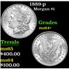 Image 1 : 1889-p Morgan Dollar $1 Grades Choice+ Unc