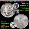 Image 1 : ***Auction Highlight*** 1882-s Morgan Dollar $1 Graded Choice Unc+ DMPL by USCG (fc)