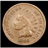 Image 2 : 1866 Indian Cent 1c Grades f+
