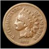 Image 2 : 1872 Indian Cent 1c Grades f, fine