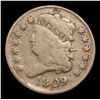 Image 2 : 1809 Classic Head half cent 1/2c Grades f+