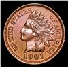 Image 2 : 1901 Indian Cent 1c Grades Choice AU/BU Slider