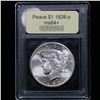 Image 4 : ***Auction Highlight*** 1926-p Peace Dollar $1 Graded Choice+ Unc By USCG (fc)