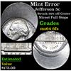 Image 1 : Mint Error Jefferson Nickel 5c Grades Choice Unc 6fs