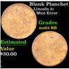 Image 1 : Blank Planchet Lincoln Cent 1c Grades Select Unc RB