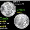 Image 1 : 1885-o Morgan Dollar $1 Grades Choice+ Unc