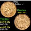 Image 1 : 1907 Indian Cent 1c Grades Select Unc BN