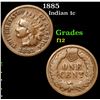 Image 1 : 1885 Indian Cent 1c Grades f, fine