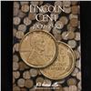 Image 2 : Lincoln cent book 1909-1940 not complete 73 coins . .