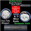 Image 1 : Buffalo Nickel Shotgun Roll in Old Bank Style Wrapper 1919 & d Mint Ends (fc)