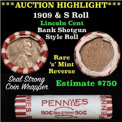 ***Auction Highlight*** Mixed small cents roll;  VDB reverse  & 1909-s Key Date Lincoln Ends, Wow! (