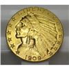 1909 $5 Gold Indian Half Eagle XF AU