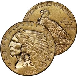 1928 $2.5 Gold Indian XF Grade