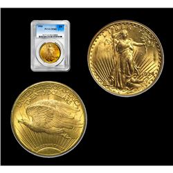 1924 MS 63 PCGS $20 Gold Saint Gaudens