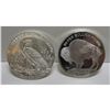 Image 2 : (2) 1 oz. Indian Head Silver Rounds - .999 Pure