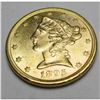 1895 P $5 Gold Liberty AU/BU Grade