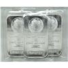 4 pcs. 1 oz. Silver Morgan Design Bar .999 pure