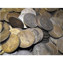 (100) Peace Dollars in Bag -