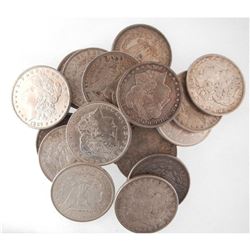 (20) Better Grade Morgan Silver Dollars XF +