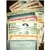 Image 1 : Lot of 50 Obsolete Stock Certificates- Great Artwo