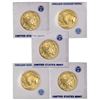 (5) 1 oz US Buffalo 24k Bullion
