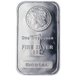 1 Troy Oz. Silver MORGAN Design Bar