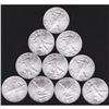 Image 1 : (10) Assorted Date Silver Eagles