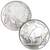 Image 1 : 1 Troy Ounce .999 Pure Silver Buffalo Design Round