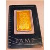 Image 1 : 1 OZ. Pamp Suisse or other Gold Ingot 999.9 Pure
