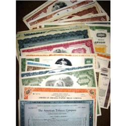 (50) Obsolete Old Stock Certificates- COOL Artwork