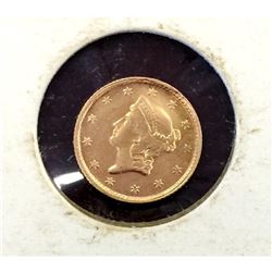 1853 $ 1 Gold Liberty Type I