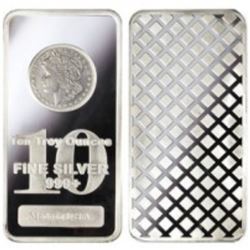 10 oz. Morgan Design Silver Bar