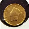 Image 1 : 1853 $ 1 Gold Liberty Type I