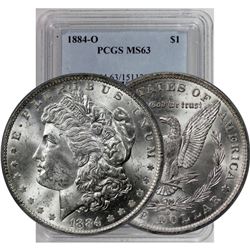 1884 o MS 63 PCGS or NGC Morgan Silver Dollar