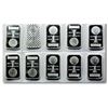 Image 1 : Lot of (10) Morgan Design 1oz. Silver Bars