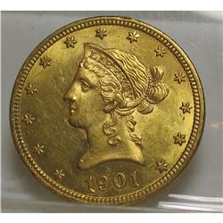 1901 $ 10 Gold Liberty Eagle