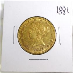 1881 $ 10 Gold Liberty