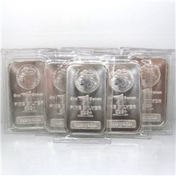 10 pcs. Morgan Design 1 oz. Silver Bars