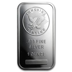 1 oz Silver Sunshine Silver Bar