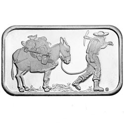 1 oz Prospector Silver Bar - .999 pure